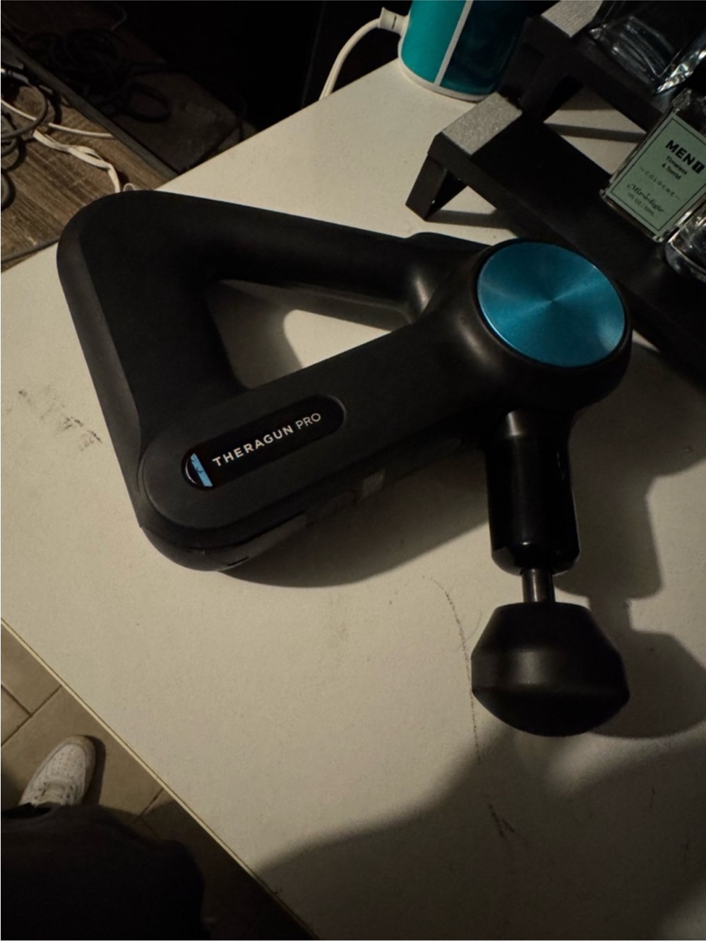 Percussion Massager - Black with Blue Accents